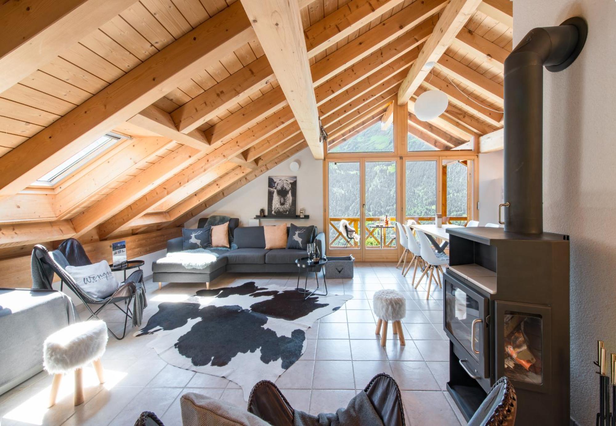 Chalet Rose Penthouse Wengen Exterior foto