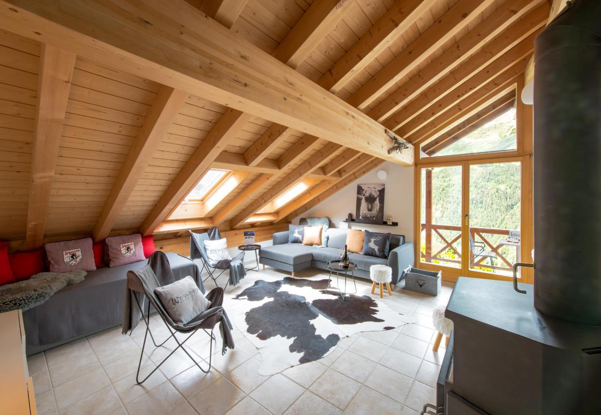 Chalet Rose Penthouse Wengen Exterior foto