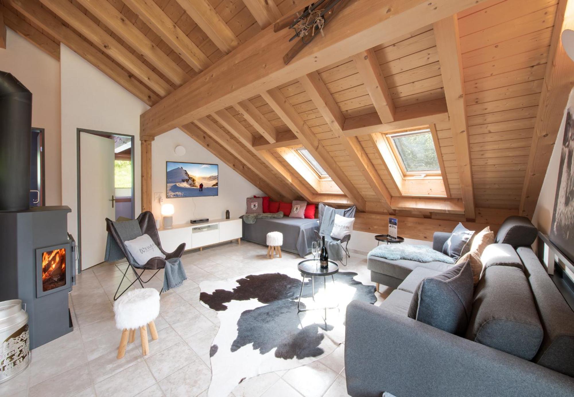 Chalet Rose Penthouse Wengen Exterior foto